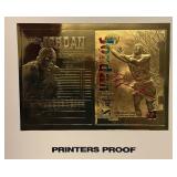 Michael Jordan Skybox Z Force Gold Printers Proof Basketball Card - RARE!