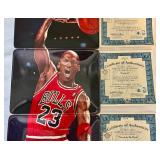 Michael Jordan Complete 5 Plate Set Limited Edition "Rising to Greatness" by Upper Deck and Bradford Exchange - RARE!