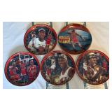 Michel Jordan 5 Bradford Exchange Limited Edition Basketball Plate Set