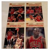 (4) Michael Jordan Sticker Packs