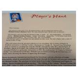 Michael Jordan Authentic Busines Card From Jordan / Silverberg Apparel With Letter of Authenticity