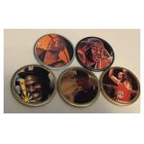 (5) Michael Jordan Metal Slammer Coins