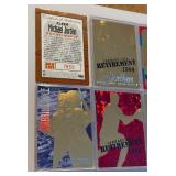 Michael Jordan Limited Edition 5 Card 23kt Gold Retirement Set 1999 Fleer
