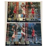 Michael Jordan Gatorade 6 Card Oversized Set 1999 Upper Deck Basketball Cards