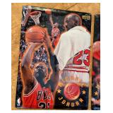 (2) Michael Jordan Metal Large "Cards" 1996 Upper Deck