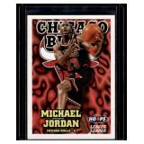 Michael Jordan 1997 NBA Hoops League Leader #1 Basketball Card