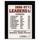 Michael Jordan 1997 NBA Hoops League Leader #1 Basketball Card