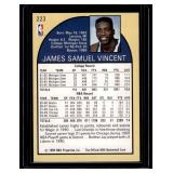 Michael Jordan Wearing #12 on Sam Vincent 1990 NBA Hoops #223 Basketball Card