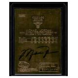 Michael Jordan Limited Edition /19,860 1997 Fleer 23kt Gold Basketball Card