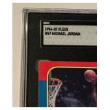 Michael Jordan RC 1986 Fleer #57 SGC Authenticated - MOST ICONIC BASKETBALL ROOKIE CARD OF ALL TIME!!!