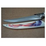 Bald Eagle Theme Collector Knife