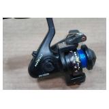 Graphite Ice Fishing Rod with Red Wolf Reel