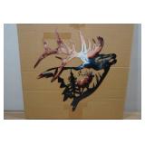 Laser Cut Colorized Steel Elk