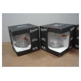 *4* Lucky Shot Whiskey Glasses with Embedded Bullets