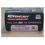 20 Ammo Inc Streak 9mm 124 Gr JHP Visual Ammo