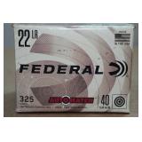 325 Federal Automatch .22 LR 40 Gr LRN Ammo