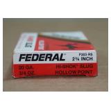 5 Federal Hi-Shok 20 Gauge 2-3/4" HP Slugs