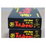 60 TulAmmo .223 Rem 55 Gr FMJ Steel Case Ammo