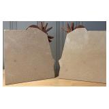 SR - Pair of Southwestern Style Sandstone Kokopelli Bookends
