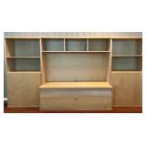 SR - Large Modular Entertainment Center with Storage Cabinets and Shelves