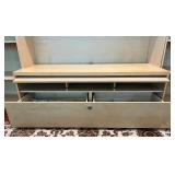 SR - Large Modular Entertainment Center with Storage Cabinets and Shelves