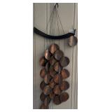 SR - Hanging Copper-Tone Metal Wind Chime Decor