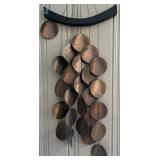 SR - Hanging Copper-Tone Metal Wind Chime Decor