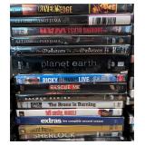 SR - Sony DVD Player, Sharp AQUOS Blu-ray Player, and Collection of 40+ DVDs