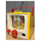 SR - Vintage Fisher-Price Toys Peek-A-Boo Screen TV Music Box