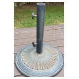 Deck - Metal Patio Umbrella Stand with Decorative Base