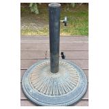Deck - Metal Patio Umbrella Stand with Decorative Base