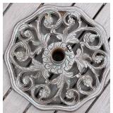 Deck - Cast Iron Patio Umbrella Base with Ornate Detailing