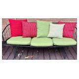 Deck - Mid-Century Modern Wire Patio Set with Bench and 3 Chairs