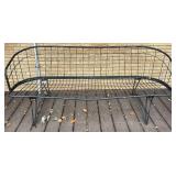 Deck - Mid-Century Modern Wire Patio Set with Bench and 3 Chairs