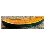 LL- Game Collection: L.L. Bean Cribbage Canoe, Dominoes, and Shut the Box Set