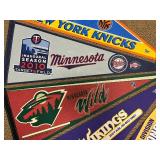 LL- Collection of Sports Team Pennants