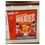 LL- 1991 Minnesota Twins World Champions Memorabilia Collection with Framed Cereal Boxes and Homer Hanky