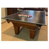 LL - Brunswick 3-in-1 Pool Table with Ping Pong Top and Dining Cover