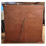 LL - Elegant Carved Wood Buffet with Marble Top and Matching Mirror