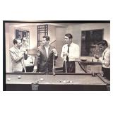LL - Large Framed Rat Pack Black and White Wall Art Print