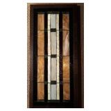 LL - Framed Rectangular Stained Glass Panel