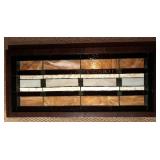 LL - Framed Rectangular Stained Glass Panel