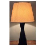 LL - 28 Inch Table Lamp with Black Base and Silky Shade