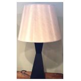 LL - 28 Inch Table Lamp with Black Base and Silky Shade