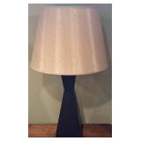 LL - 28 Inch Table Lamp with Black Base and Silky Shade
