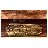 LL - Vintage Fond du Lac Table Mfg Co Wooden Table with Drawer