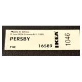 LL - IKEA PERSBY Red Metal Wall Clock, 14 Inch