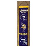 LL - Set of 4 Sports Franchise Heritage Wall Banners Minnesota Vikings Twins Maple Leafs Gophers