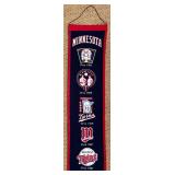 LL - Set of 4 Sports Franchise Heritage Wall Banners Minnesota Vikings Twins Maple Leafs Gophers