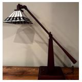 LL - Tiffany Style Table Lamp with Stained Glass Shade
